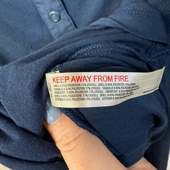 Free People Movement Twice As Nice Henley Navy Blue Layered Top Small - Picture 6 of 6